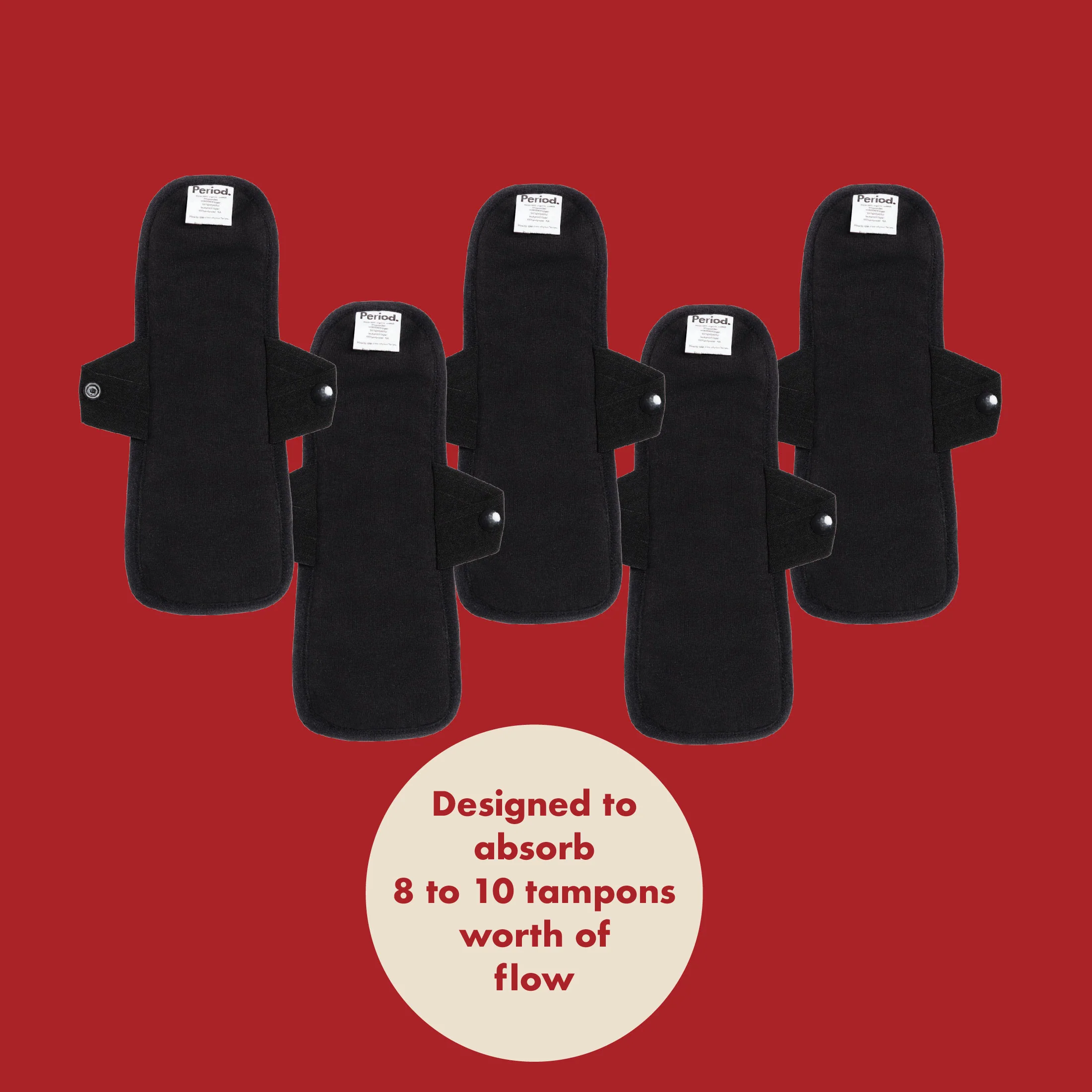 The Reusable Pad - 5 Piece Bundle. For Heavy Flows. - Image 7
